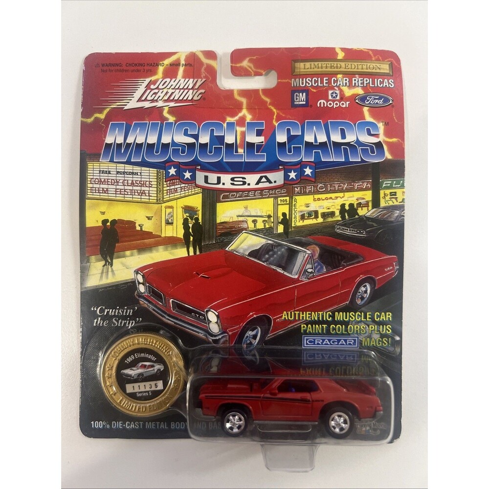 1994 Johnny Lightning USA Muscle Cars Series 3 1969 ELIMINATOR Red w/Cragar Sp